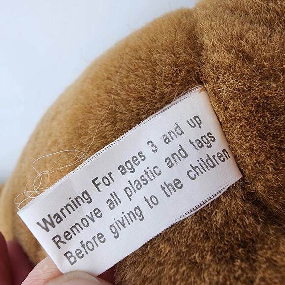 Toyhut Kangaroo Mother Joey Pouch Plush 10" Satin Bow Brown Stuffed Uni Toys - Picture 8 of 9